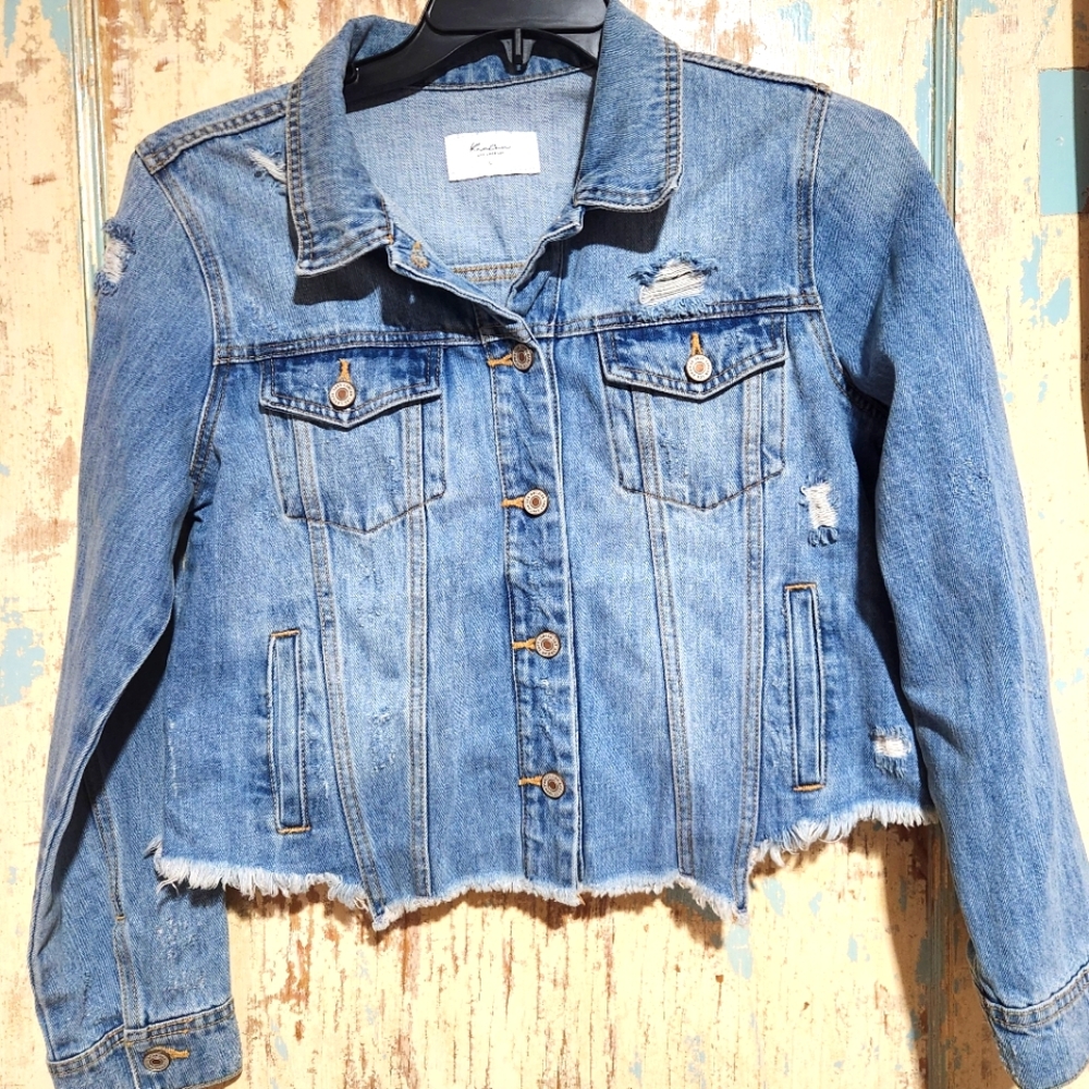 KanCan Denim Jacket Sz Large